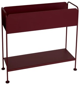 Fermob Kovový kvetináč / knižnica PICOLINO V.63 cm black cherry