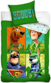 Bavlnené posteľné obliečky Scooby-Doo - Scoob! - 100% bavlna prémiovej kvality renforcé - 70 x 90 cm + 140 x 200 cm