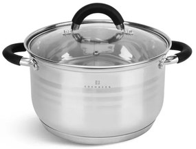 6 kusový set hrncov - silikónové úchytky