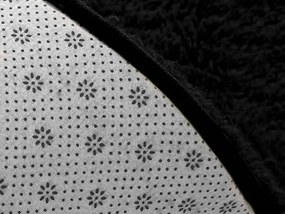 TZ Čierny obdĺžnikový koberec Alpaka Rozmer: 180x260 cm