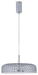 LED Luster na lanku LED/10W/230V 3000K lesklý chróm pr. 35 cm