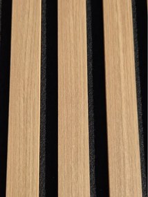 3D Drevené lamely na stenu na filci 255x46cm - DUB LATTE