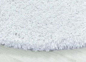Koberce Breno Kusový koberec FLUFFY kruh 3500 White, biela,160 x 160 cm