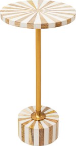 XXXLutz PRÍRUČNÝ STOLÍK, biela, zlatá Kare-Design - Stolíky do obývačky - 001838130601