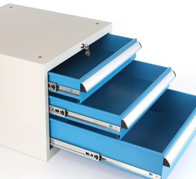 Dielenský stôl Solid MDF-13, 180 cm, 2 závesné boxy, čierna