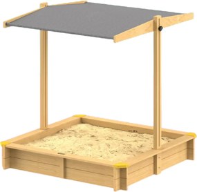 Pieskovisko so strieškou SANDY, smrekové drevo, 120x120x120cm Jurhan