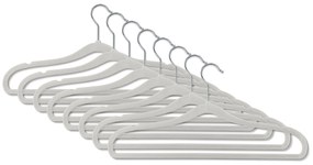 Obzvlášť úzke vešiaky na šaty, 8 ks, sivé