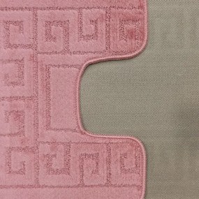 Sada kúpeľňových koberčekov Montana Ethnic Dark Rose