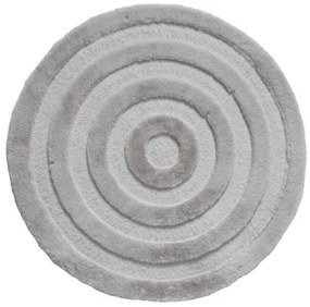 Kúpeľňový koberček MOYO CIRCLE sivý kruh