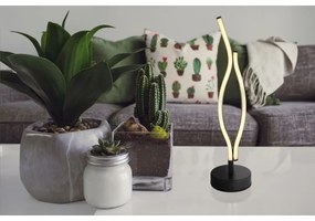 Globo 67206T - LED Stolná lampa GERONIMO LED/12W/230V čierna