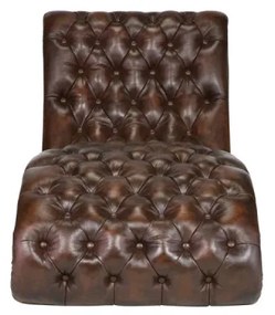 furniture-nabytek.cz - Masívna pohovka Chesterfield Bedford, pravá koža, hnedá