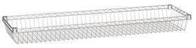 Drôtený policový kôš, chrómovaný, 1200 x 350 mm
