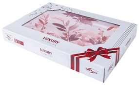 SATÉNOVÉ POSTEĽNÉ OBLIEČKY LUXURY NINNA 200X220 CM, 2KS 70X80 CM VZOROVANÉ