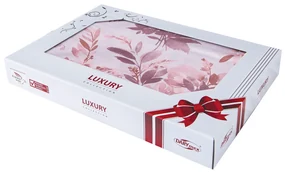 SATÉNOVÉ POSTEĽNÉ OBLIEČKY LUXURY NINNA 200X220 CM, 2KS 70X80 CM VZOROVANÉ