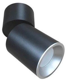 Bodové svietidlo ASTRA 1xGU10/10W/230V čierna/strieborná