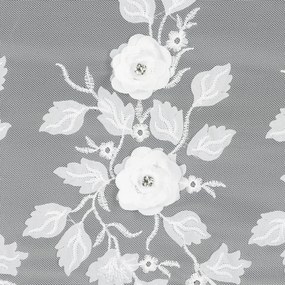 KRÁTKA ZÁCLONA NA PÁSKE EVA MINGE ROSES4 300X90 CM KVETY