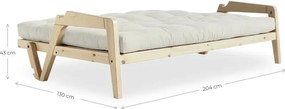 Horčicová rozkladacia pohovka 190 cm Grab Clear – Karup Design