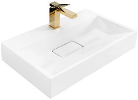 Rea Goya konglomerátové umývadlo, 60 x 37 cm, biela, REA-U8901