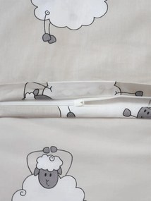 Bavlnená obliečka na vankúš Renforcé 70 × 90 cm – Ovečky Morning Yoga