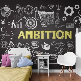 Samolepiaca tapeta motivačná tabuľa - Ambition