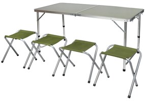 Azar Kempingový set 5 v 1 zelený