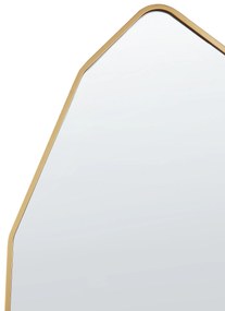 Kovové stojace zrkadlo 49 x 165 cm zlaté TARTAS Beliani