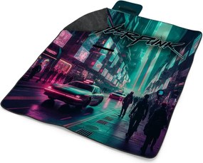 Sablio Plážová deka Cyberpunk 2077 Mesto: 200x140 cm