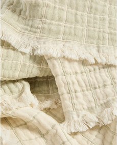 Svetlozelená žakárová detská deka 130x170 cm Tivaro – Kave Home