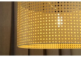 Duolla - Luster na lanku ROLLER RATTAN 1xE27/15W/230V pr. 45 cm béžová