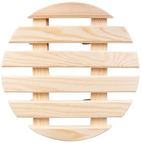 Drevený pojazdný podstavec pod kvetináč ø 29 cm (výška 8 cm) Indoor &amp; Outdoor – Esschert Design
