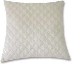 Dekoračný vankúš Christene 45x45 cm, krémový s kosoštvorcami%