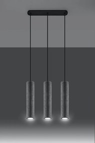 Sivé betónové závesné svietidlo Fadre – Sollux