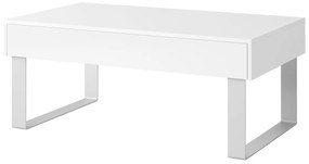 Konferenčný stolík Calabria VS (biela matná + lesk biely). Vlastná spoľahlivá doprava až k Vám domov. 1051528