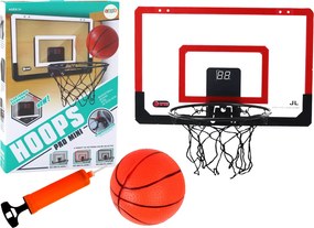 LEAN Toys Basketbalový kôš s elektronickým počítadlom bodov a zvukmi