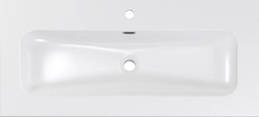 Comad Nábytkové keramické umývadlo FLY WHITE GLOSS UM 100-46 DP, 101x46 cm, biela lesklá