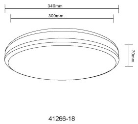 Globo 41266-18 - LED RGBW Stmievateľné stropné svietidlo BETHA LED/18W/230V + DO