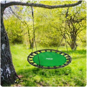 Neo-Sport Hojdačka Bocianie hniezdo SWINGO XXL 120 cm zelená