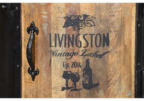 Čierna kovová vinotéka na 9 fliaš, 60x85 cm Luni – Interia Home &amp; Living