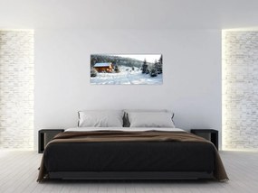 Obraz - Horská chata (120x50 cm)