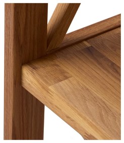 Regál z dubového dreva v prírodnej farbe 70x161 cm X-Shelf – Unique Furniture