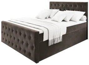 Čalúnená posteľ boxspring FENDI - casablanca 8 / 180x200 / bez vrchného matraca