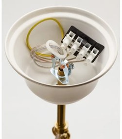 Jupiter 2084 - Závesný luster SAMBA na reťazi 5xE27/15W/230V biela/zlatá