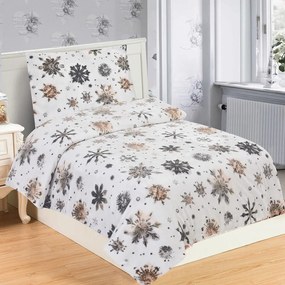 Mikroplyšové obliečky na jednolôžko 140x200 cm Nord Flake – My House