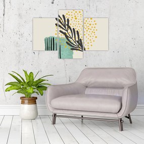 Obraz - Abstraktné listy N⁰3 (90x60 cm)