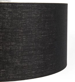 Moderné závesné svietidlo biele s čiernym tienidlom 50 cm - Combi 1