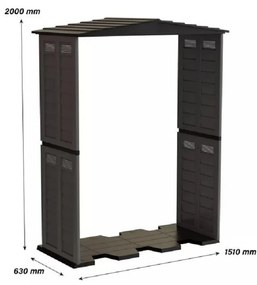 ARTPLAST Záhradná modulárna zostava Garden Shed - rozširujúci modul