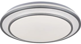 Rabalux 2131 - LED stmievateľné stropné svietidlo LUPITA LED/40W/230V strieborné + diaľkové ovládanie