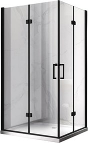 BPS-koupelny Obdĺžnikový sprchovací kút ZES KZ12B-BL 100x80 čierna/transparent - bez vaničky