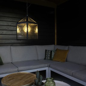 Inteligentné vonkajšie závesné svietidlo čierne IP23 vrátane Wifi G95 - Amsterdam