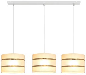 Luster na lanku HELEN 3xE27/15W/230V krémová